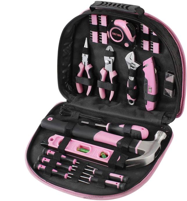 וָרוֹד WORKPRO ערכת כלים 103 יחידות עם נרתיק עגול לנשיאה קלה מושלמת לתחזוקה ביתית בעצמך כְּלִי L40Z248