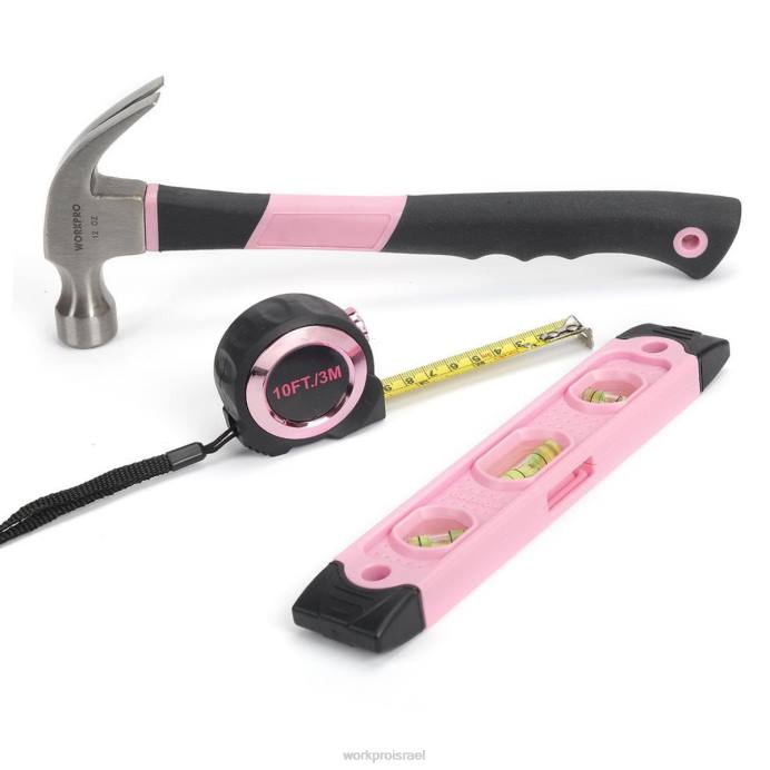 מוֹעִיל WORKPRO סט כלים לתיקון ביתי 106 יחידות עם שקית אחסון פתוחה לפה כְּלִי L40Z245