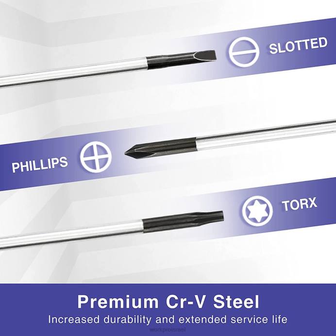 מוֹעִיל WORKPRO סט מברגים מדויק 10 יחידות עם נרתיק כְּלִי L40Z100