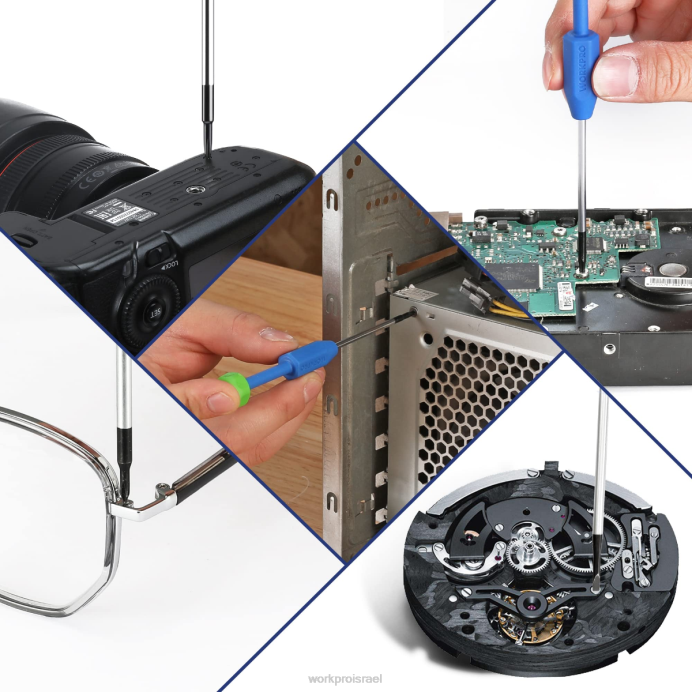חָדָשׁ WORKPRO סט מברגים מדויקים 10 יחידות עם מארז, פיליפס, מחורר, כוכב טורקס, ערכת כלים לתיקון מברגים מגנטיים, אחיזה מונעת החלקה כְּלִי L40Z103