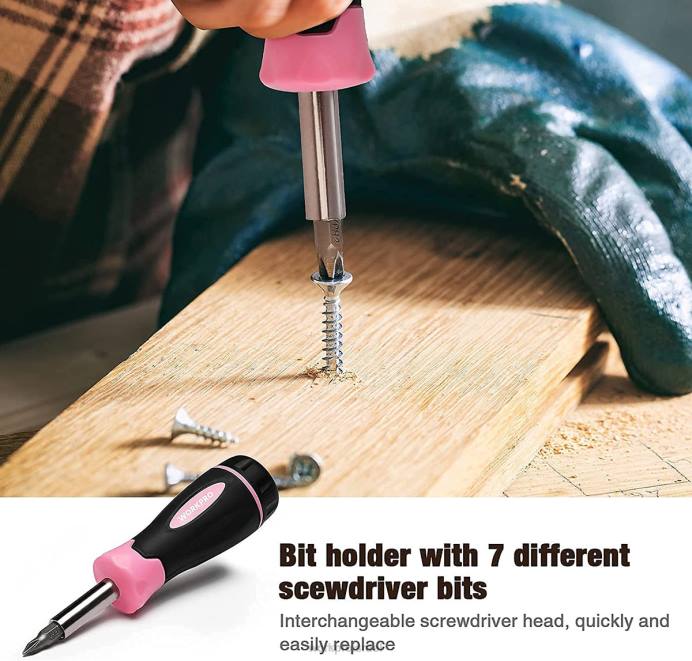וָרוֹד WORKPRO ערכת כלים ביתית לנשים 10 יחידות עם סט מחזיק ביטים למברג כְּלִי L40Z243