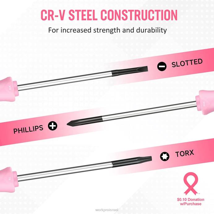 וָרוֹד WORKPRO ערכת מברגים מדויקים 10 יחידות עם נרתיק, פיליפס, מחוררת, כוכב טורקס, ערכת תיקון מברג קטן עם קצה מגנטי כְּלִי L40Z255
