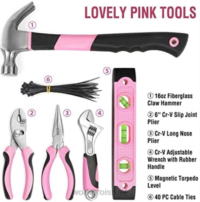 וָרוֹד WORKPRO ערכת מקדחה אלחוטית 12V & ערכת כלים של 103 יחידות ו-8 יחידות מברגים מגנטיים ואקדח סיכות 6 ב-1 כְּלִי L40Z315