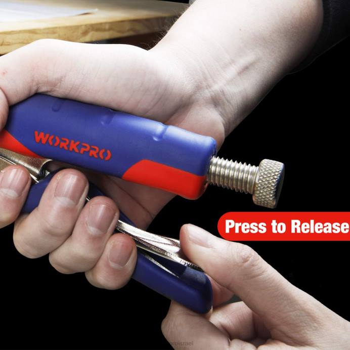 מוֹעִיל WORKPRO מהדק פנים ומקדחה אלחוטית 12V וערכת כלים ביתית ו-10 יחידות סט מקדחי ספייד מקצועי ואקדח סיכות 4 ב-1 כבד כְּלִי L40Z318