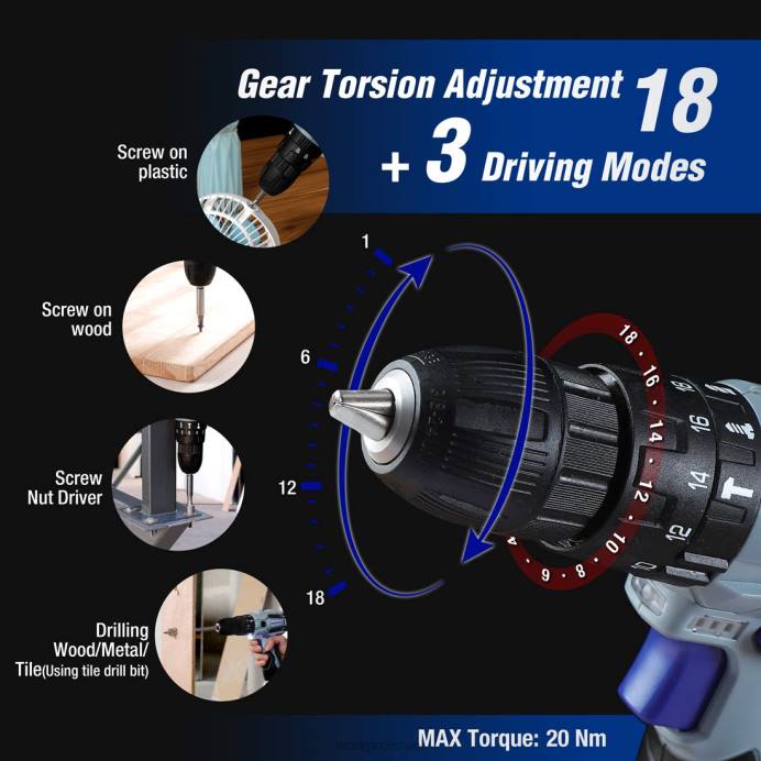 מוֹעִיל WORKPRO מסור דודי 12V אלחוטי & ערכת מקדחה אלחוטית 12V & סט מברגים מגנטיים 12 יחידות ואקדח דבק חם אלחוטי כְּלִי L40Z321