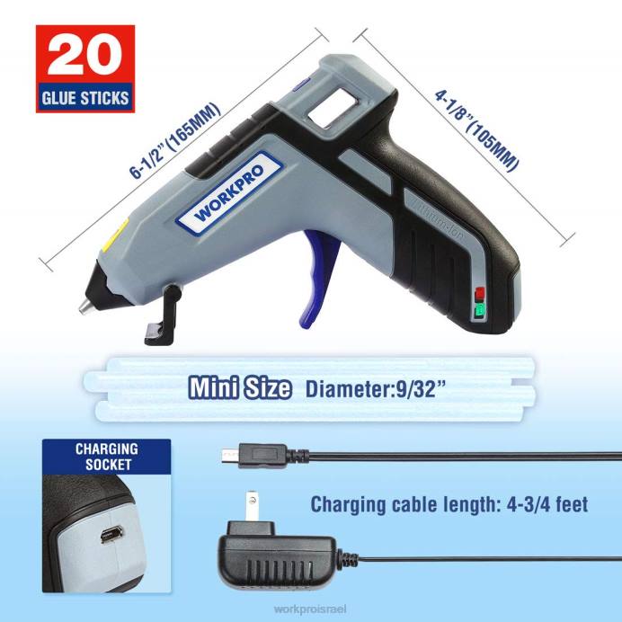 מוֹעִיל WORKPRO מסור דודי 12V אלחוטי & ערכת מקדחה אלחוטית 12V & סט מברגים מגנטיים 12 יחידות ואקדח דבק חם אלחוטי כְּלִי L40Z321