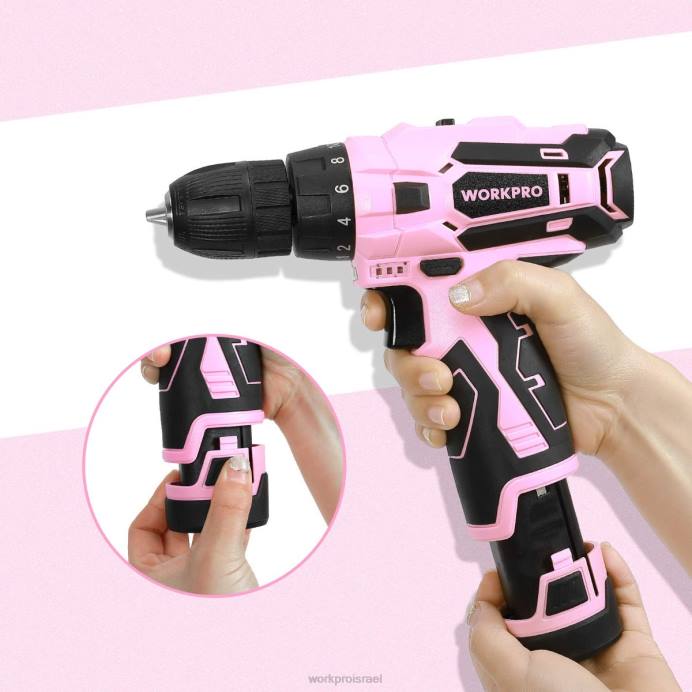 וָרוֹד WORKPRO סוללת ליתיום-יון חלופית 12V עבור מקדחה אלחוטית 12V כְּלִי L40Z223