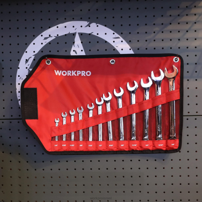 חָדָשׁ WORKPRO 12 יחידות מטריות 8-19 מ