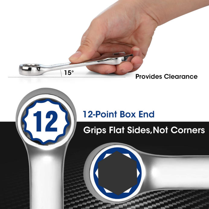 מוֹעִיל WORKPRO 12 יחידות מפתח מפתחות שילוב קשקשים כְּלִי L40Z97