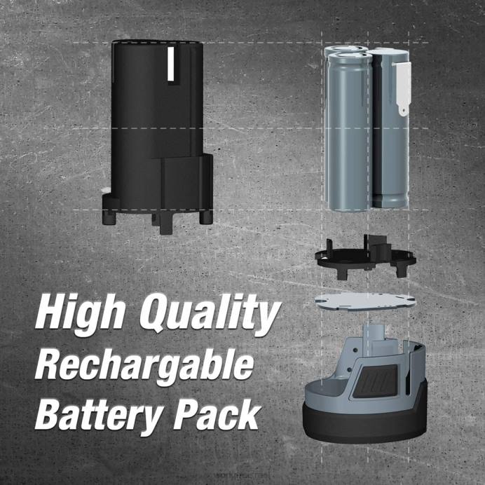 מוֹעִיל WORKPRO ערכת סוללות 12v 2.0ah ליתיום-יון כְּלִי L40Z224