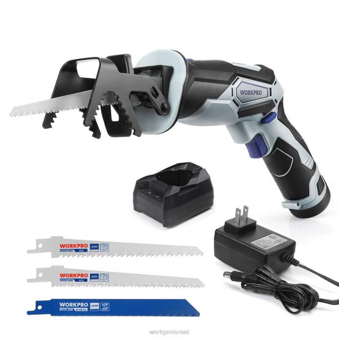 מוֹעִיל WORKPRO מסור דודי 12v אלחוטי עם לסת הידוק כְּלִי L40Z185