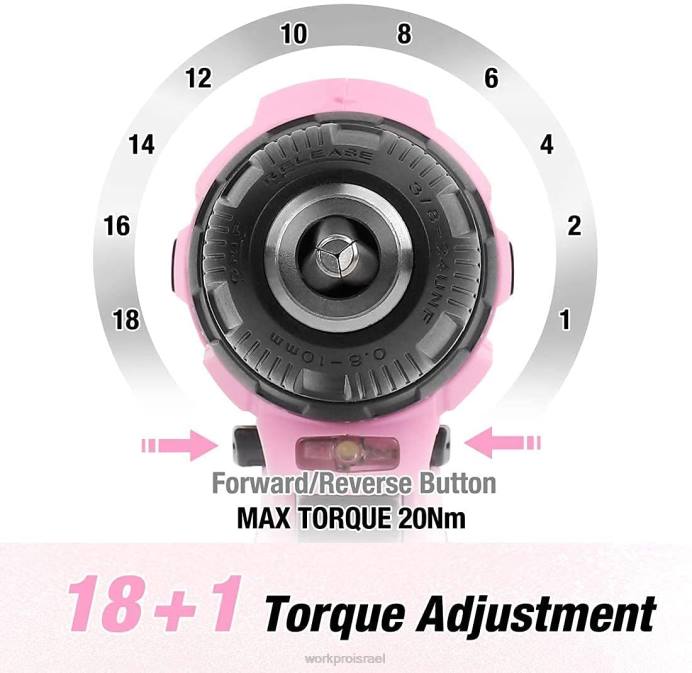 וָרוֹד WORKPRO ערכת מקדחה אלחוטית 12v מברגה חשמלית ערכת כלים לנשים כְּלִי L40Z263