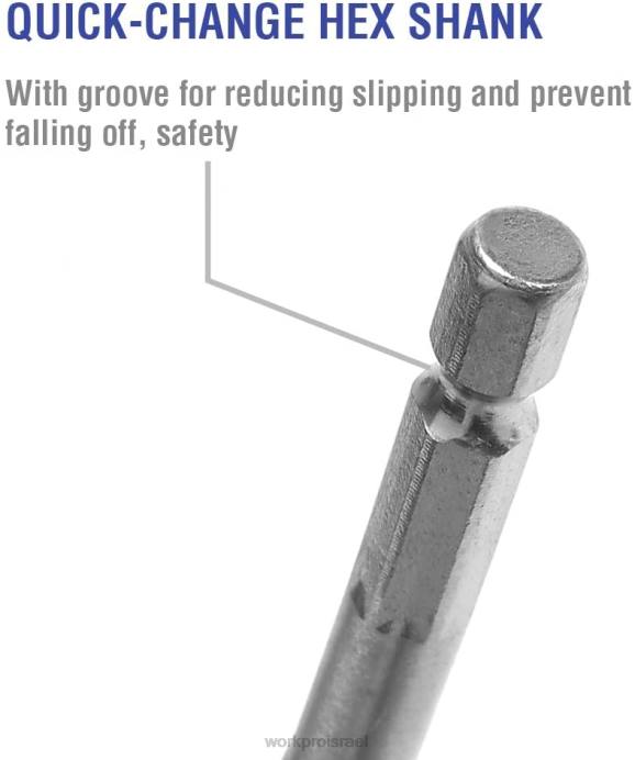 מוֹעִיל WORKPRO מקדחה 13 יחידות סט ב-Sae עם נרתיק אחסון ניילון כְּלִי L40Z211