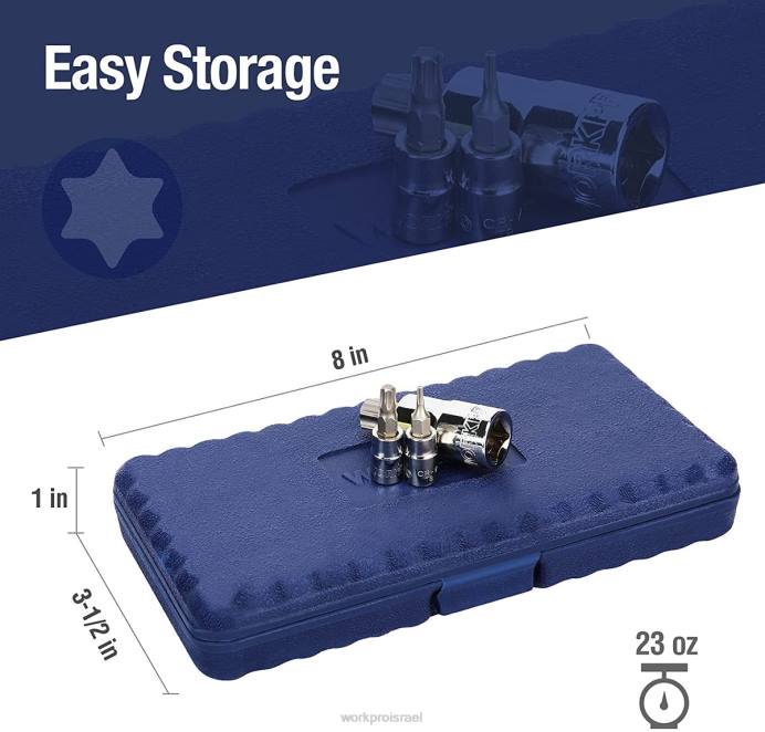 מורדן WORKPRO סט שקעים של 13 יחידות Torx Bit (לשימוש ידני בלבד) כְּלִי L40Z127