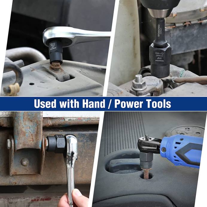 מוֹעִיל WORKPRO סט 15 יחידות להסרת ברגים ואומים כְּלִי L40Z128