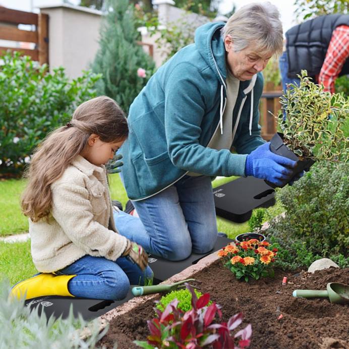 שָׁחוֹר WORKPRO משטח כריעה קצף עבה במיוחד, 17.5 על 11 על 1.5 כְּלִי L40Z277