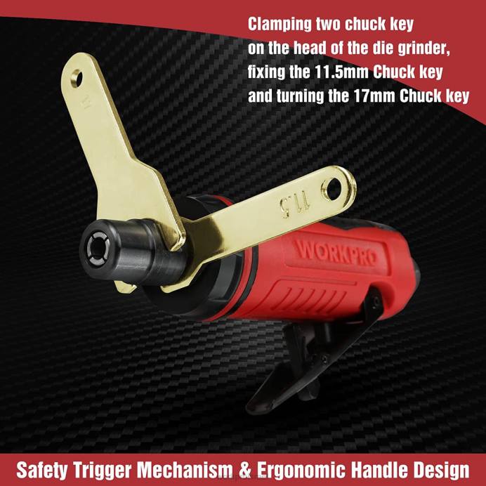 חָדָשׁ WORKPRO מטחנת קוביות אוויר, מטחנת קוביות ישרות 1/4 אינץ' פניאומטיות, 25000 סל