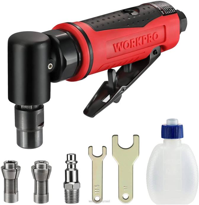 מורדן WORKPRO סט מטחנת מתות זווית אוויר 1/4 אינץ' פנאומטית זווית ישרה כְּלִי L40Z180