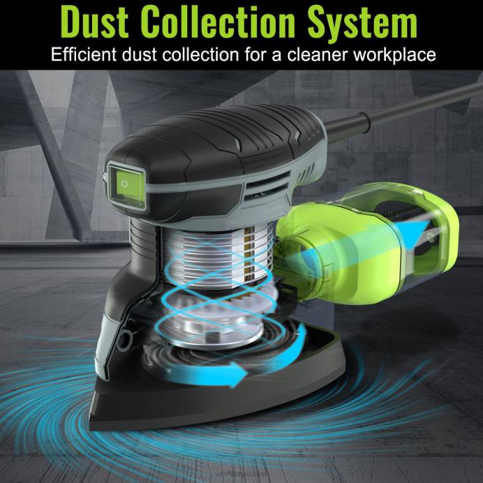 מוֹעִיל WORKPRO מלטשת פרטית 1.6 אמפר, מלטשת חשמלית קומפקטית 13000 אופ