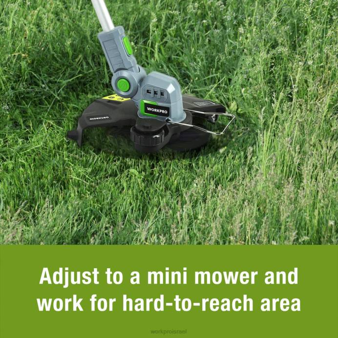 מוֹעִיל WORKPRO גוזם מיתרים אלחוטי 20V / קצוות 12 אינץ' עם סוללת ליתיום יון 2ah 1 שעה מטען מהיר 16.4ft קו גוזם כלול כְּלִי L40Z293