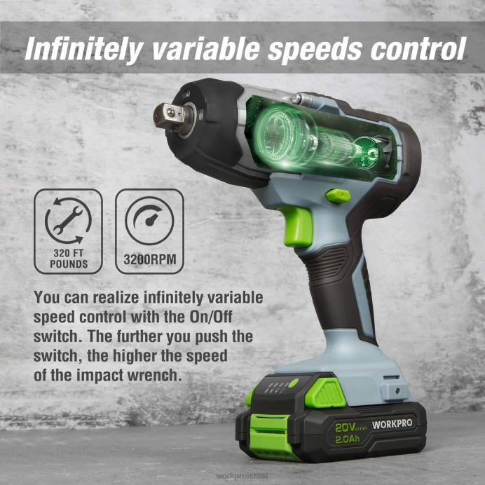 מוֹעִיל WORKPRO מפתח ברגים אלחוטי 20 וולט & סט צבת 5 יחידות & סט מברגים מגנטיים 16 יחידות & סט מפתח ברגים מתכוונן 3 יחידות כְּלִי L40Z319