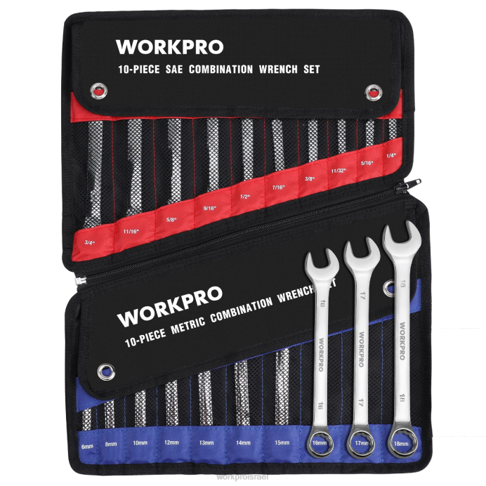 מורדן WORKPRO 20 יחידות מטרי & sae שילוב cr-v 12 נקודות מפתח ברגים כְּלִי L40Z93