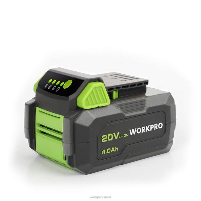 מורדן WORKPRO ערכת סוללות 20v 4.0ah ליתיום-יון כְּלִי L40Z217