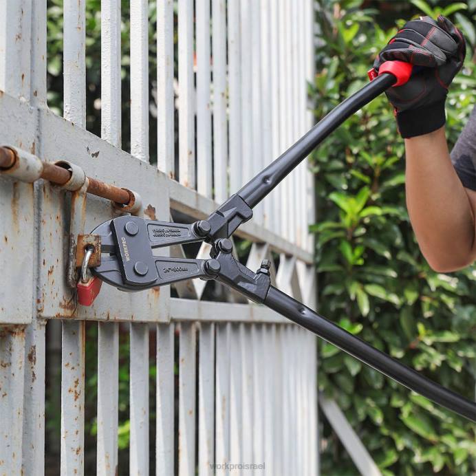 מוֹעִיל WORKPRO חותך ברגים, להב מפלדת כרום ונדיום 24 אינץ' לחיתוך מנעולי רפידות כְּלִי L40Z160