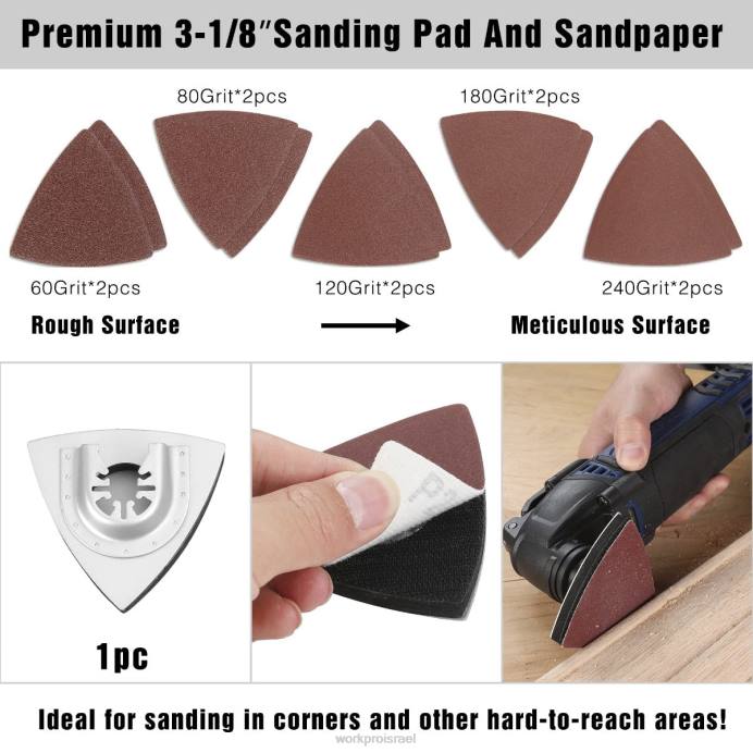 מורדן WORKPRO 25 יחידות להבי מסור מתנודד, להב חיתוך, אביזר רב-כלי אוניברסלי לשיוף, שחיקה וחיתוך כְּלִי L40Z200