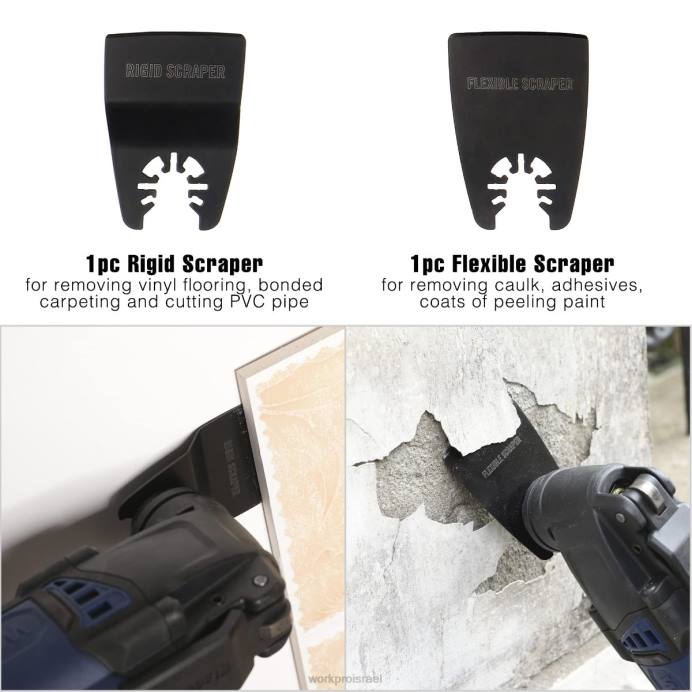 מורדן WORKPRO 25 יחידות להבי מסור מתנודד, להב חיתוך, אביזר רב-כלי אוניברסלי לשיוף, שחיקה וחיתוך כְּלִי L40Z200