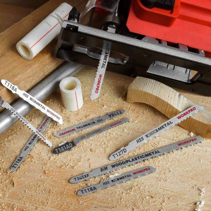 מוֹעִיל WORKPRO 25 יחידות סט להב מסור t-shnk עם מארז אחסון כְּלִי L40Z210