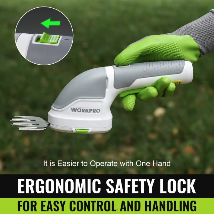 ורוד/ירוק/לבן WORKPRO 2 ב-1 כף יד 3.6 וולט חשמלי גוזם שיחים גוזם גדרות/חותך דשא כְּלִי L40Z268