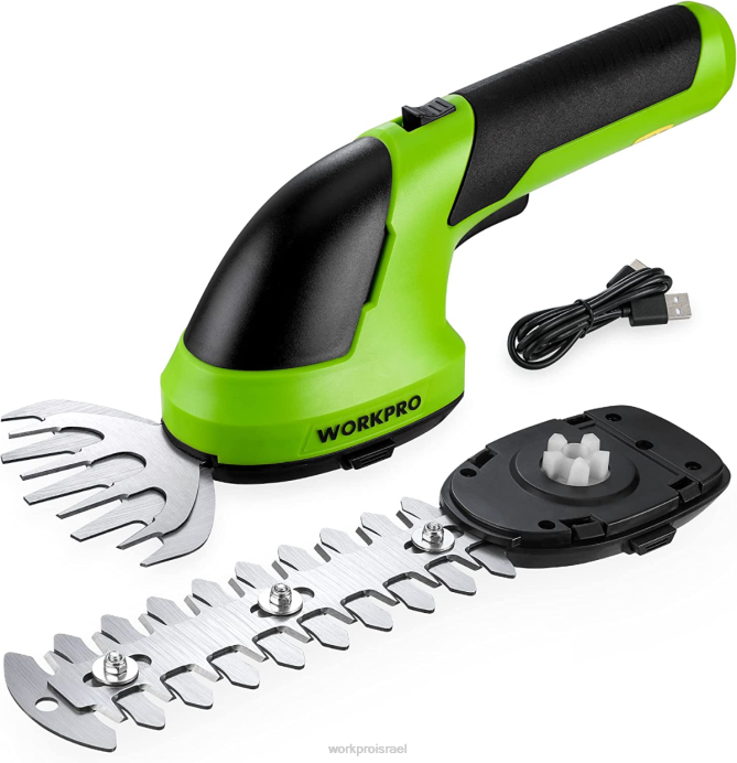 ורוד/ירוק/לבן WORKPRO 2 ב-1 כף יד 7.2 וולט חשמלי גוזם שיחים גוזם גדרות/חותך דשא כְּלִי L40Z269