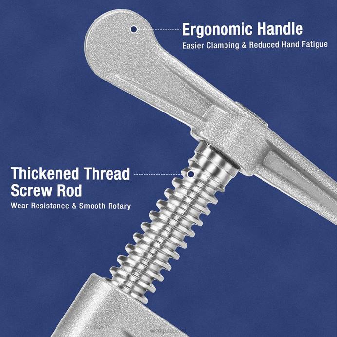 שָׁחוֹר WORKPRO 2 יח' מהדקי צינור, מהדקי צינור קלים ליציקת אלומיניום כְּלִי L40Z124