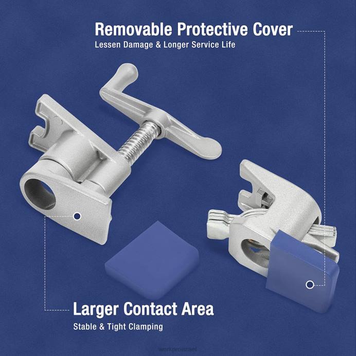 שָׁחוֹר WORKPRO 2 יח' מהדקי צינור, מהדקי צינור קלים ליציקת אלומיניום כְּלִי L40Z124