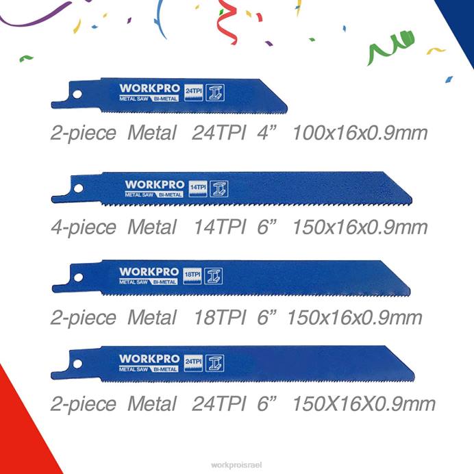 מוֹעִיל WORKPRO 32 יחידות סט להב מסור הדדי עם נרתיק ארגונית כְּלִי L40Z138