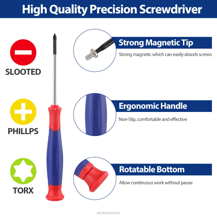 ורוד כחול WORKPRO סט כלי תיקון דיוק 33 יחידות כולל סט צבת כְּלִי L40Z257
