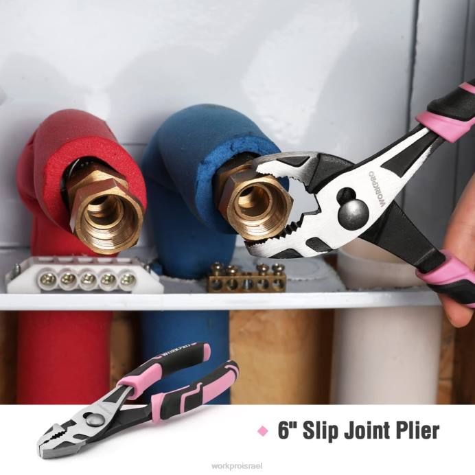 ורוד כחול WORKPRO סט כלים ביתי 35 יחידות עם ארגז כלים לאחסון כְּלִי L40Z246