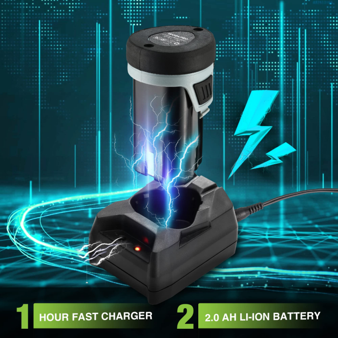 מורדן WORKPRO מלטשת חגורות פרטית אלחוטית, מיני מסור שרשרת, מפוח חשמלי, ערכת כלי עבודה משולבים 3 ב-1 כְּלִי L40Z296