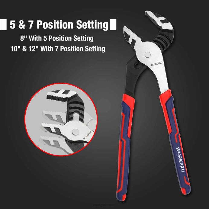 חָדָשׁ WORKPRO סט פלייר חריץ רב תכליתי מתכוונן 3 יחידות כְּלִי L40Z68