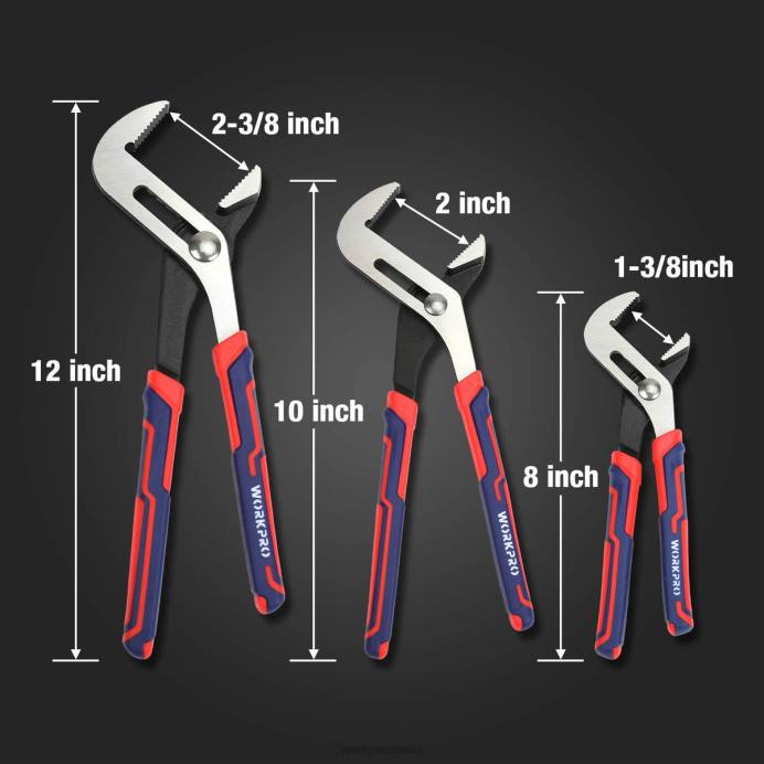 חָדָשׁ WORKPRO סט פלייר חריץ רב תכליתי מתכוונן 3 יחידות כְּלִי L40Z68
