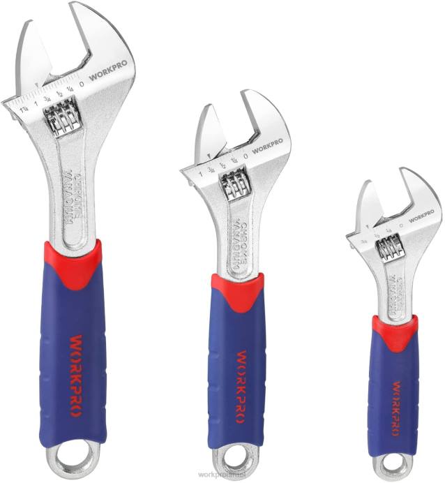 מורדן WORKPRO סט מפתח ברגים מתכוונן 3 יחידות כְּלִי L40Z83