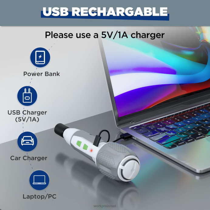 ורוד/לבן WORKPRO ערכת מברג סוללת ליתיום-יון אלחוטית 4V usb נטענת כְּלִי L40Z236