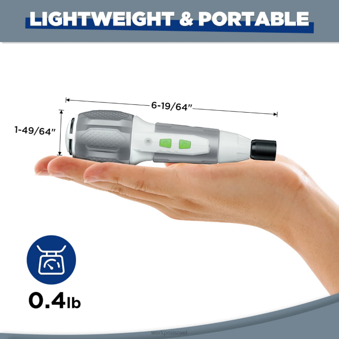 ורוד/לבן WORKPRO ערכת מברג סוללת ליתיום-יון אלחוטית 4V usb נטענת כְּלִי L40Z236