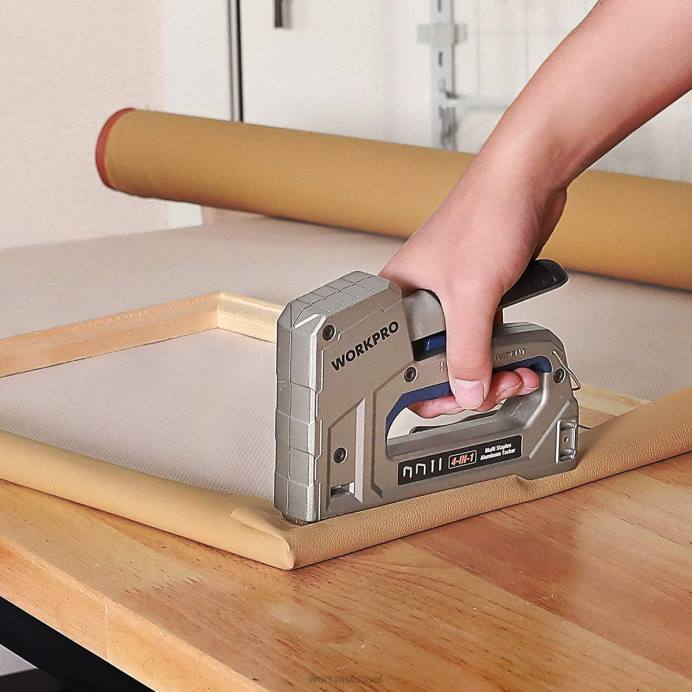 מוֹעִיל WORKPRO מסמר מסמר כבד 4 ב-1 אלומיניום עם 2000 סיכות כְּלִי L40Z58