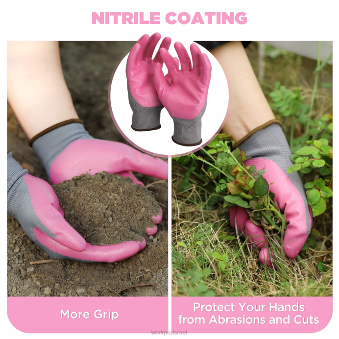 לבן/ורוד WORKPRO סט כלי גינה מאלומיניום 4 יחידות כְּלִי L40Z285