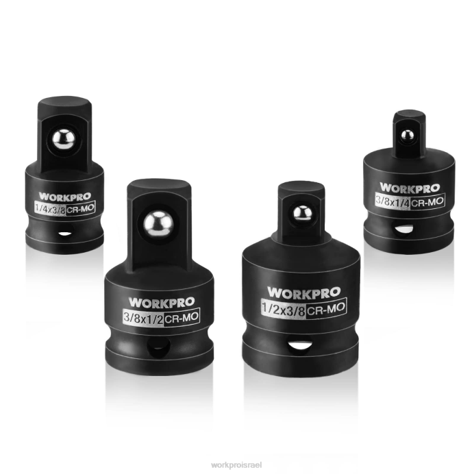 מוֹעִיל WORKPRO מתאם שקע דרייבר 4 חלקים ומקטינים, ערכת המרת מפתח ברגים כְּלִי L40Z94