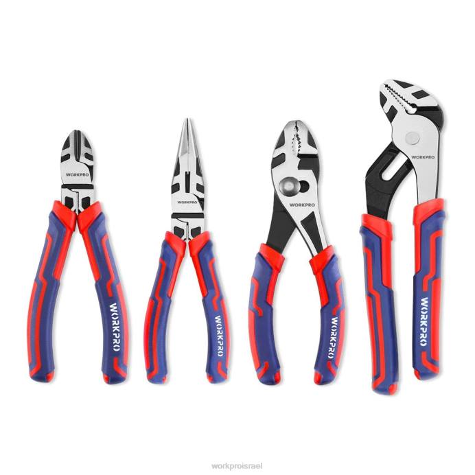 מורדן WORKPRO 4 יחידות ערכות כלי צבת לבנייה cr-v פרימיום כְּלִי L40Z72