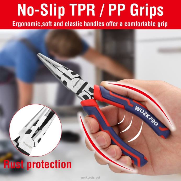 מורדן WORKPRO 4 יחידות ערכות כלי צבת לבנייה cr-v פרימיום כְּלִי L40Z72