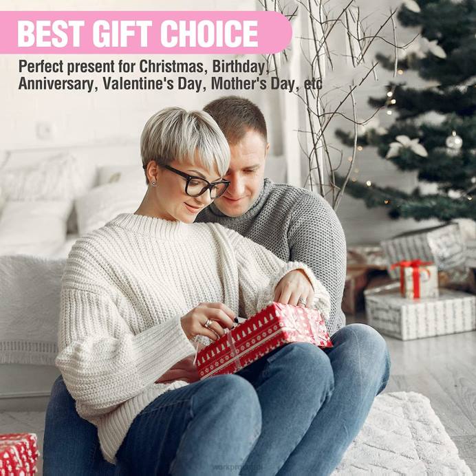 וָרוֹד WORKPRO סט כלים 52 יחידות, סט כלים ביתי לנשים עם ארגז כלי אחסון, סט כלים בסיסי - סרט כְּלִי L40Z249